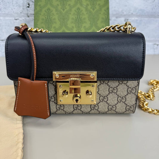 Gucci  Leather crossbody Rep bag Paddle Lock Small Chain Shoulder Sale UK