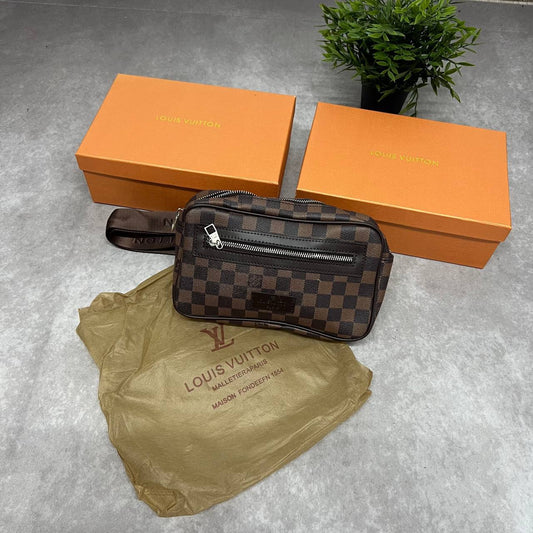Louis Vuitton DAMIER Pochette Kasai Pouch Brown  For Women's Sale UK