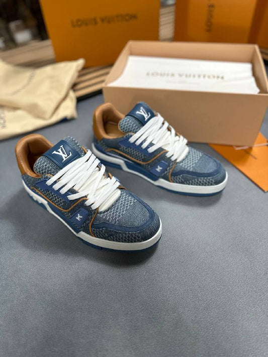 Louis Vuitton LV Rep Trainer Blue Damier 3D Denim for Men Sale UK