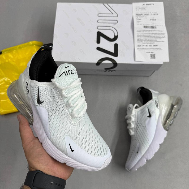 Nike Air Max 270 Low White Shoes  Running Trainers  for Women's Sale UK