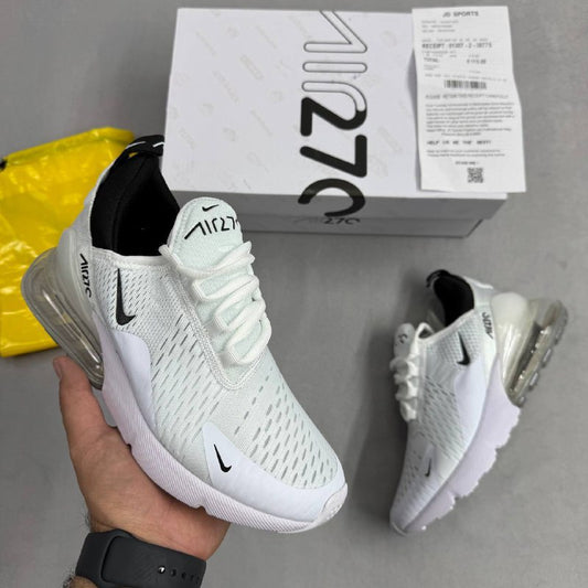 Nike Air Max 270 Low White Shoes  Running Trainers  for Women's Sale UK