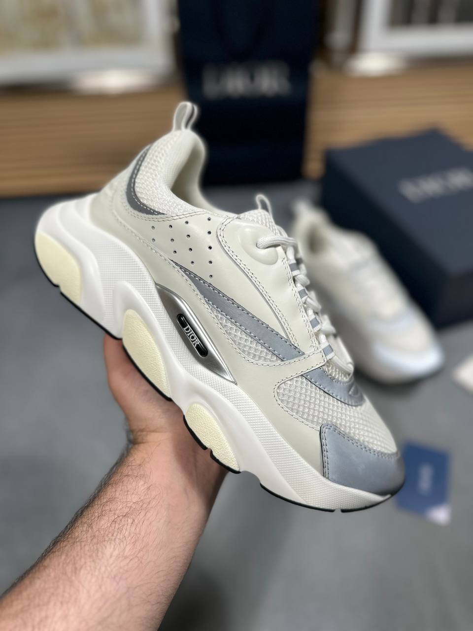 Dior Men's B22   White Rep Trainers Sale UK