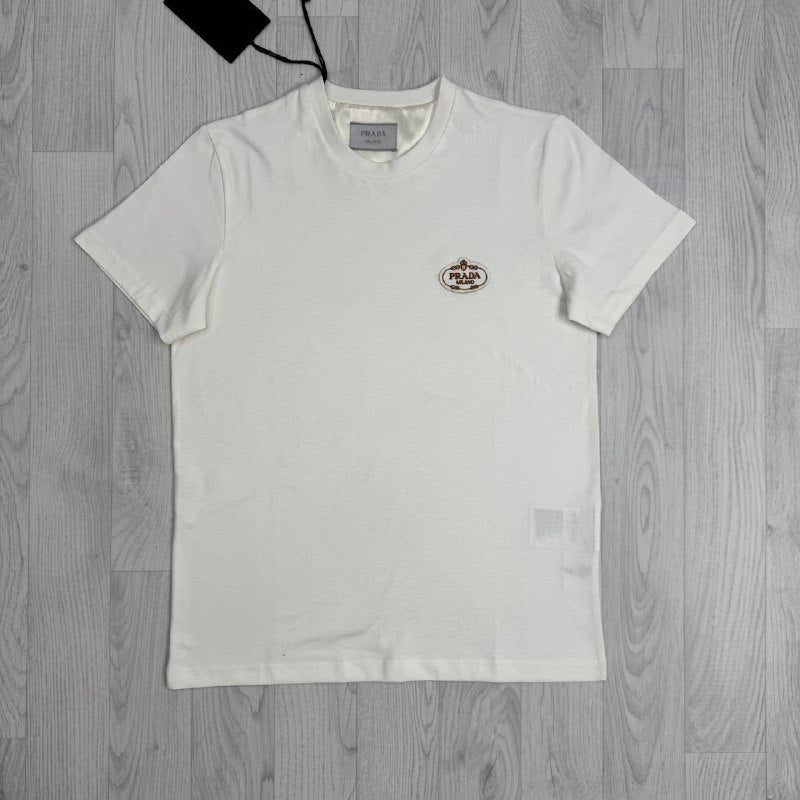Prada Embroidered Cotton T shirts UK Reps AAA Quality
