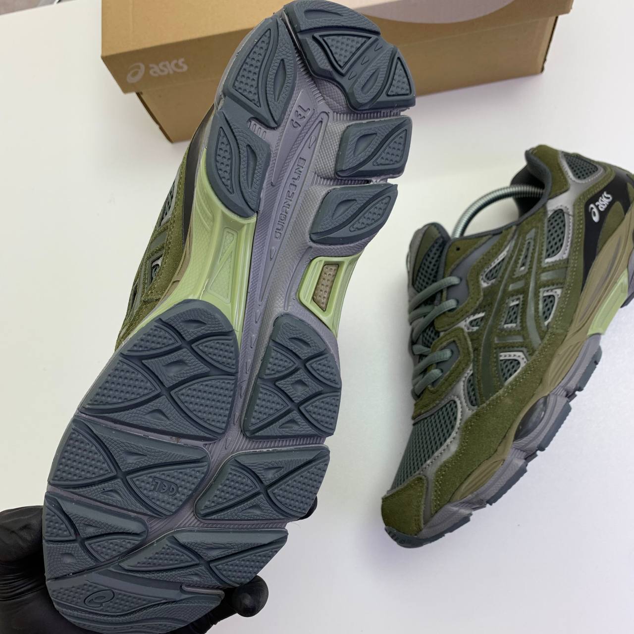 ASICS Gel-NYC Olive Green Mesh AAA Quality UK Reps