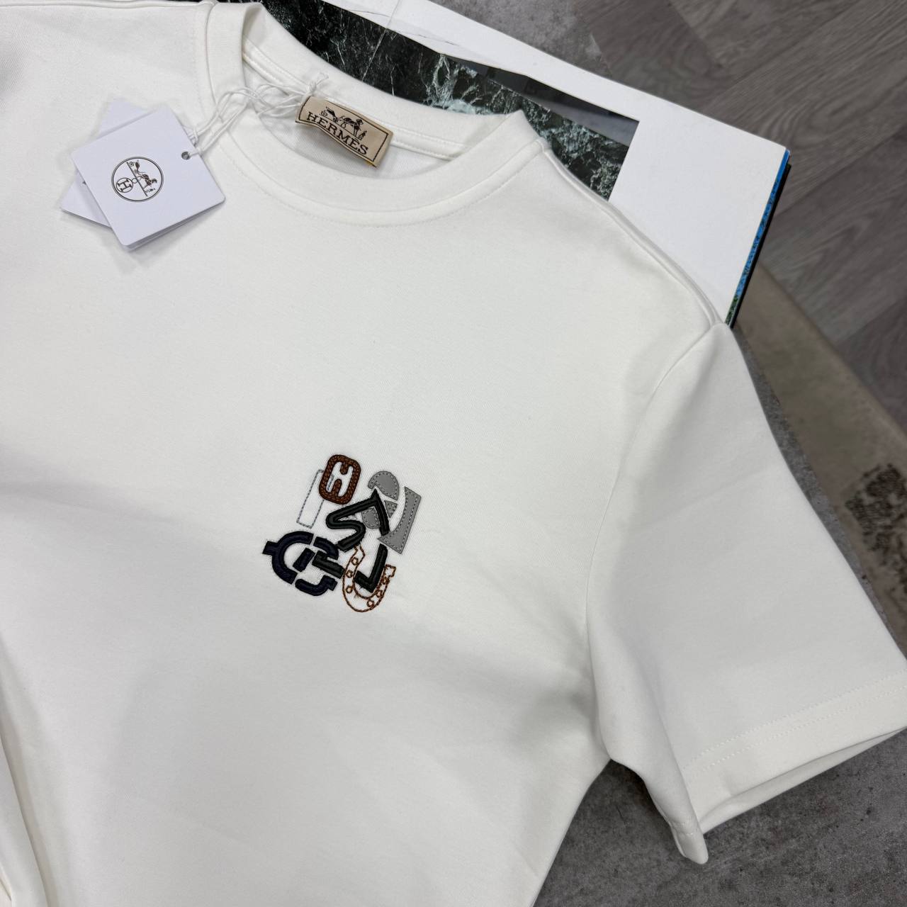 Hermès "H-Puzzel" (H-Puzzle) Black & White Co-Ord Set AAA Quality UK Reps