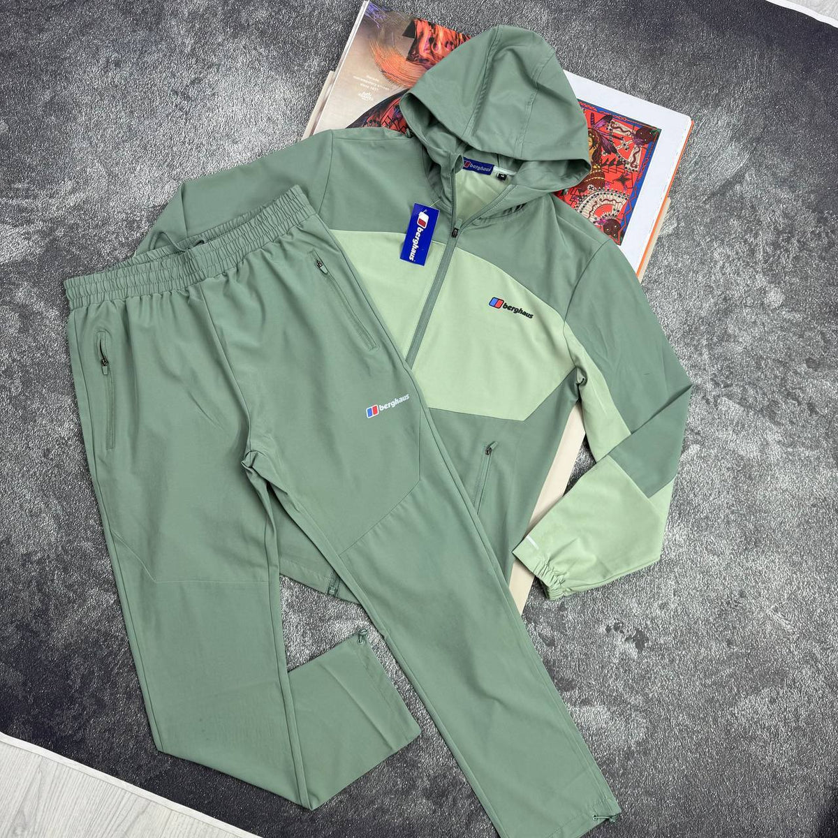 Berghaus Theran Full-Zip Hooded WindRunner Tracksuit AAA Quality UK Reps