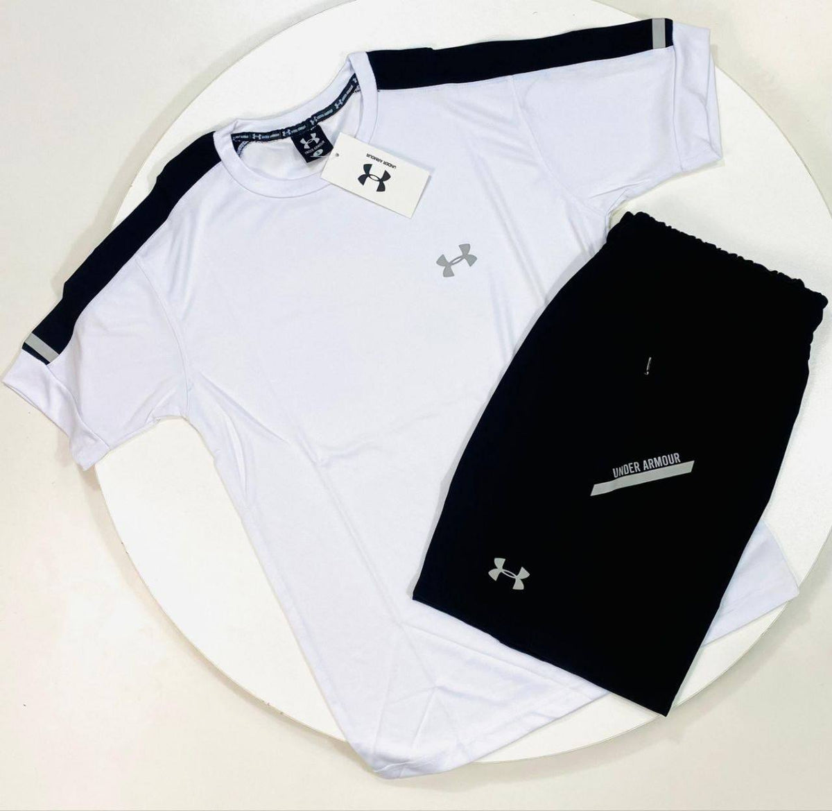 Under Armour Men's Sports Tracksuit Set – T-Shirt & Shorts SuperClone Quality UK Reps