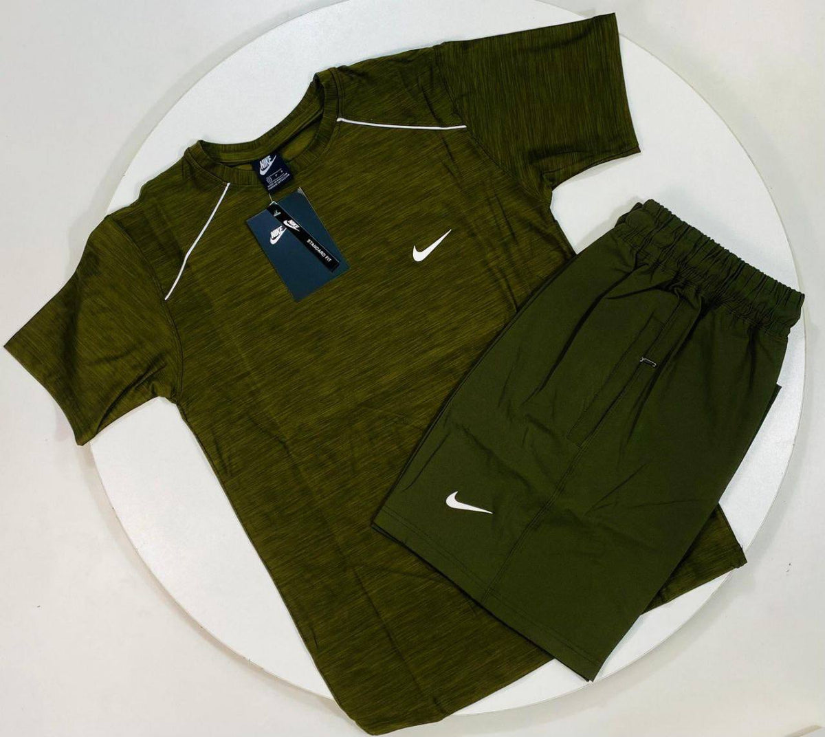 Nike Miler Dri-FIT Short-Sleeve Top and Matching Athletic Shorts SuperClone Quality UK Reps