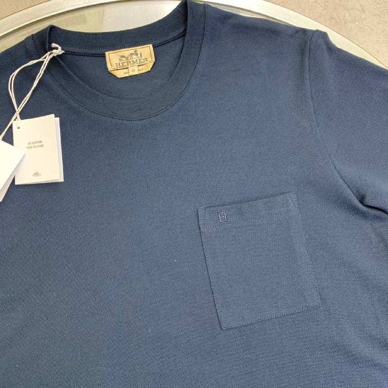 Hermès Crewneck Pocket T-Shirt AAA Quality UK Reps