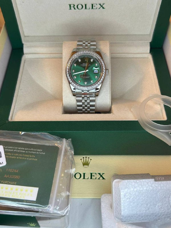 Rolex Datejust 36 in Green SunBurst Dial SuperClone Quality UK Reps