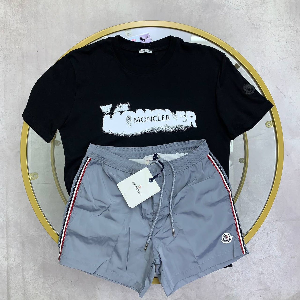 Moncler Black and Grey Matching Set SuperClone Quality UK Reps