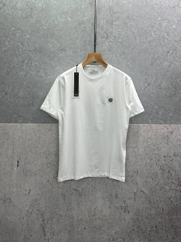 Stone Island Small Patch Logo Cotton Jersey T-Shirt UK Reps AAA Quality