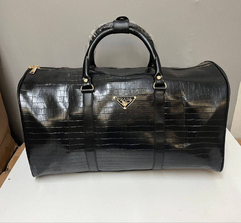 Black Checkered Luxury Style Travel Duffel UK Reps AAA Quality