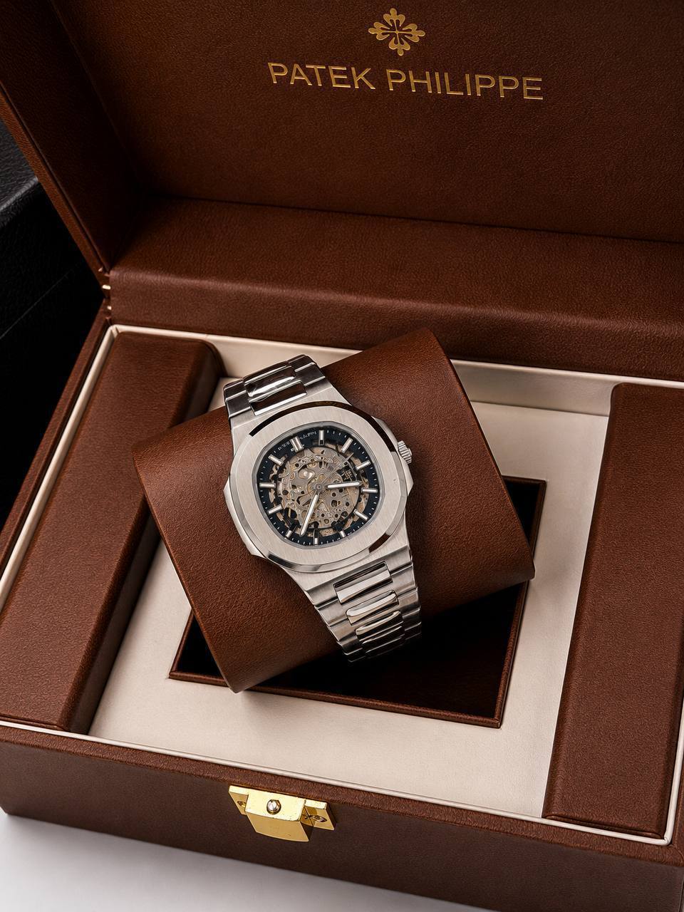 Patek Philippe Nautilus Perpetual Calendar in Gray and Silver AAA Quality UK Reps