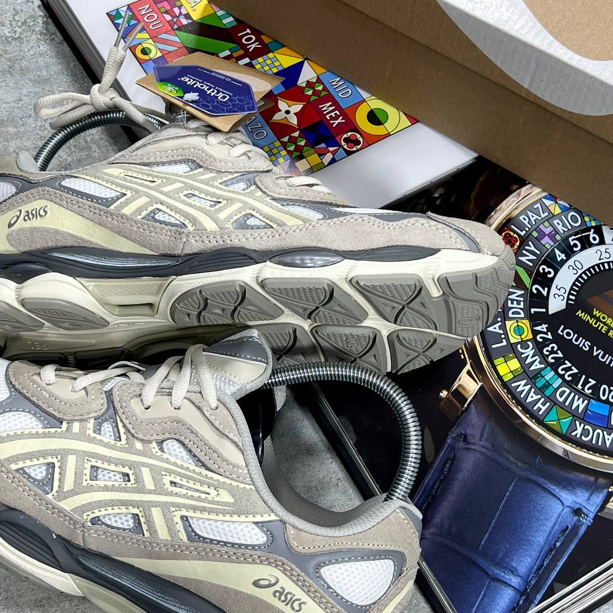 ASICS GEL-NYC in "Cream/Oyster Grey" SuperClone Quality UK Reps