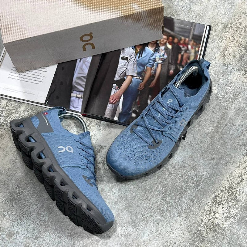On CloudsWift 4 Trainers in Steel/Eclipse Blue SuperClone Quality UK Reps