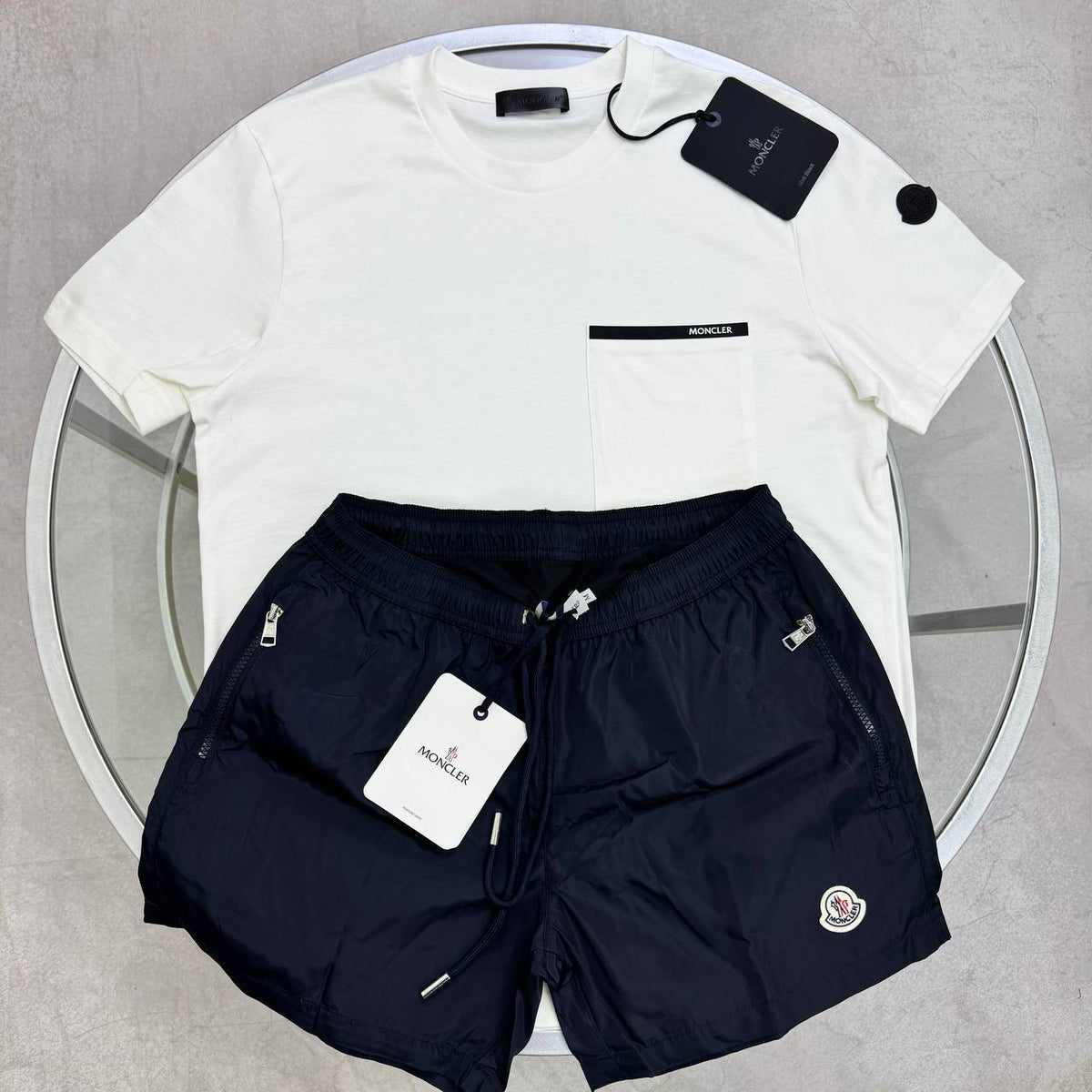 Moncler T-Shirt And Swim Shorts Set SuperClone Quality UK Reps
