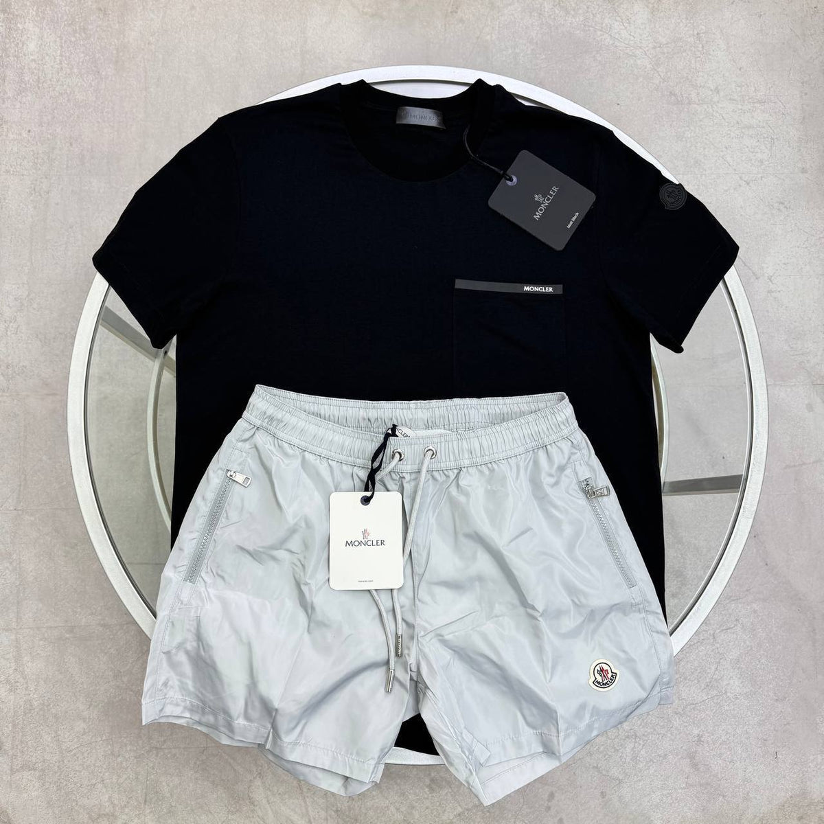 Moncler T-Shirt And Swim Shorts Set SuperClone Quality UK Reps