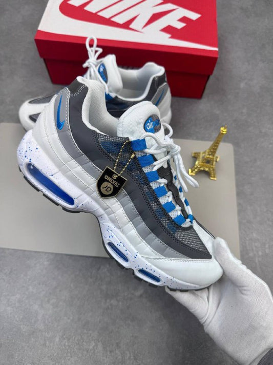 Nike Air Max 95 OG Neon Retro sport comfortable Men's Light Gray Blue Shoes AAA quality Sneakers Sale UK