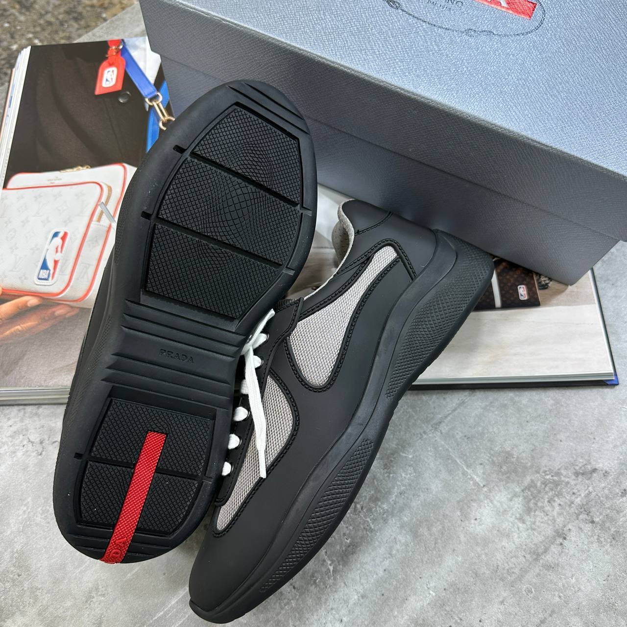 Prada America’s Cup Black trainers For MEN Sale UK