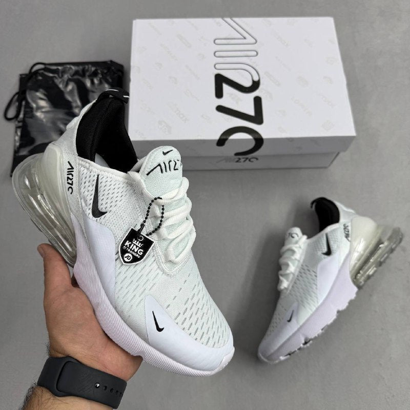 Nike Air Max 270 ''Three Swoosh Logo'Classic shoes Replica Trainers for MEN Sale Uk White