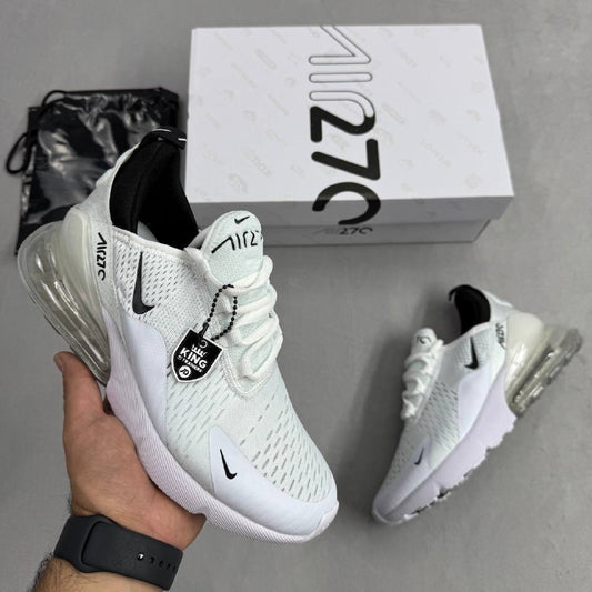Nike Air Max 270 ''Three Swoosh Logo'Classic shoes Replica Trainers for MEN Sale Uk White
