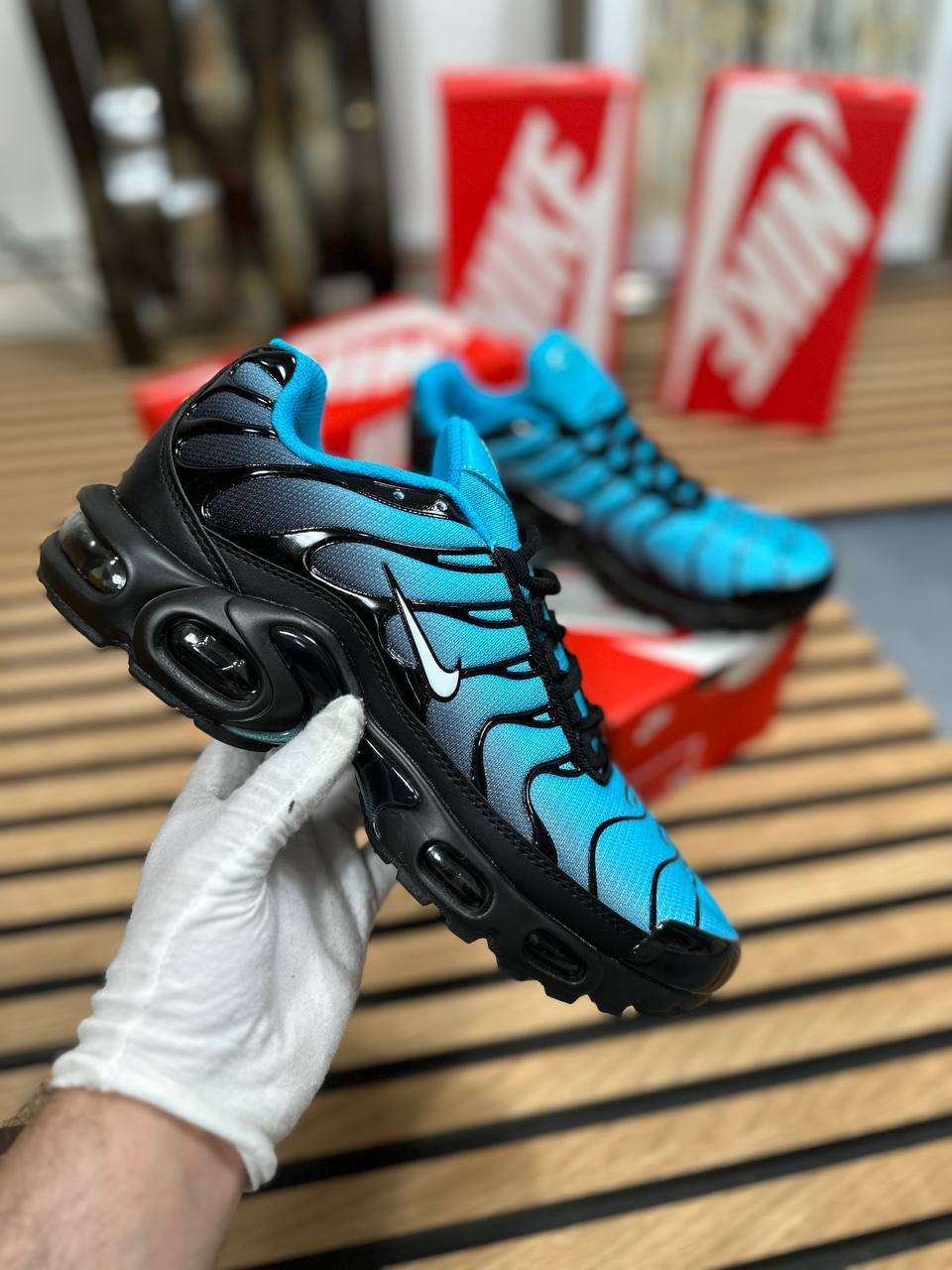 Nike  Air Max Plus TN Turquoise Black Trainers for MEN Reps In AAA Quality sale UK