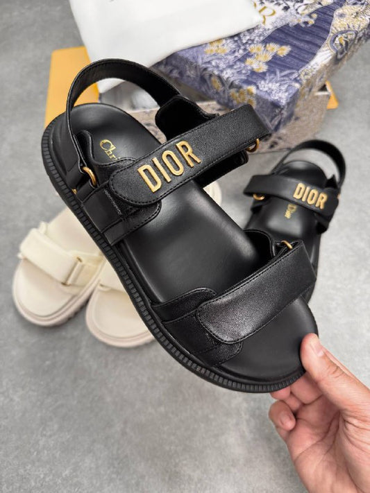 CHRISTIAN DIOR Dioract Sandal leather Black Sale UK