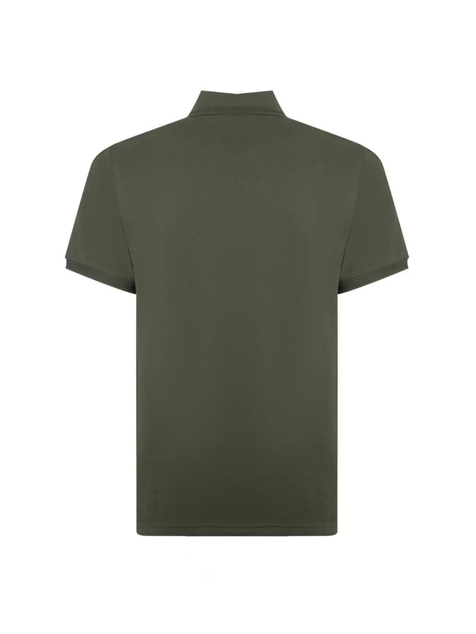 Moncler Logo Patch Cotton Piqué Polo Shirt - Deep Forest UK Reps AAA+ Quality