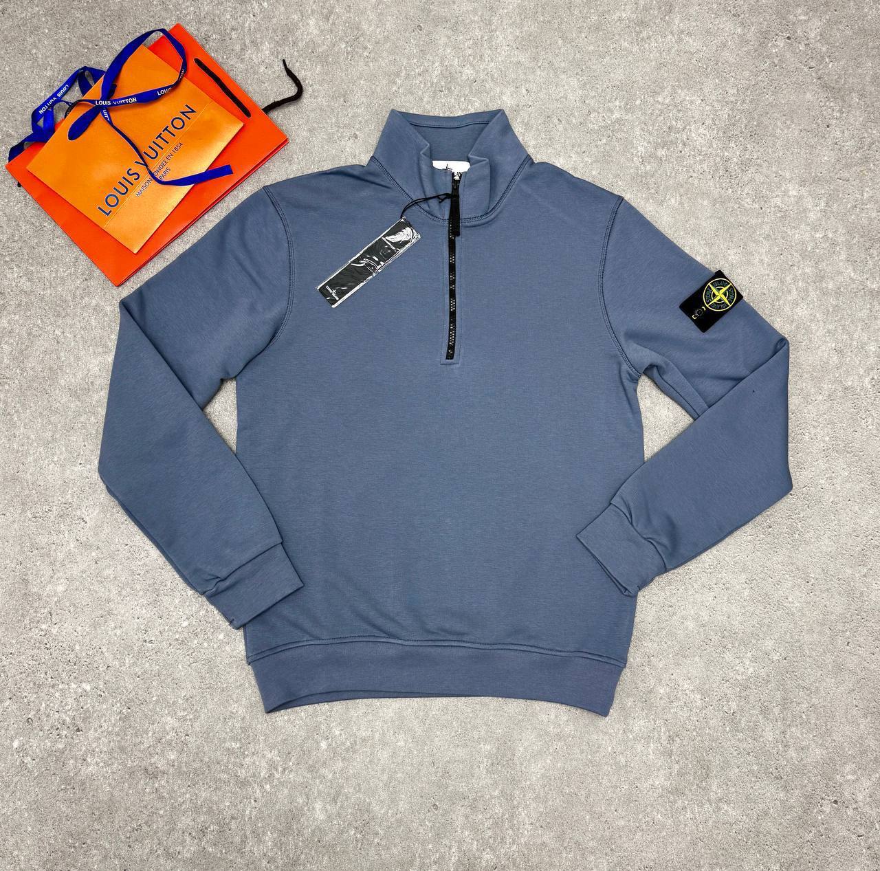 Stone Island Regular-fit Cotton Half-Zip Jumper Mens Logo Patch in Multiple Colors UK Reps AAA Quality