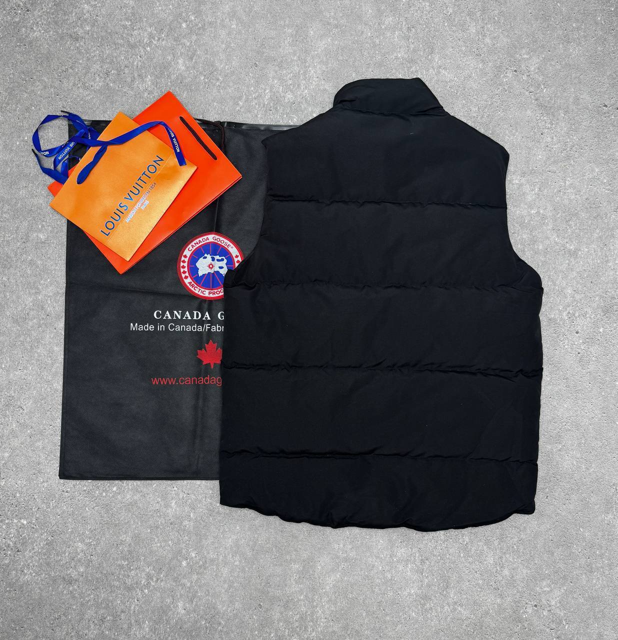 Canada Goose Black Lawrence Puffer Gilet Mens Best Sale UK Reps AAA Quality