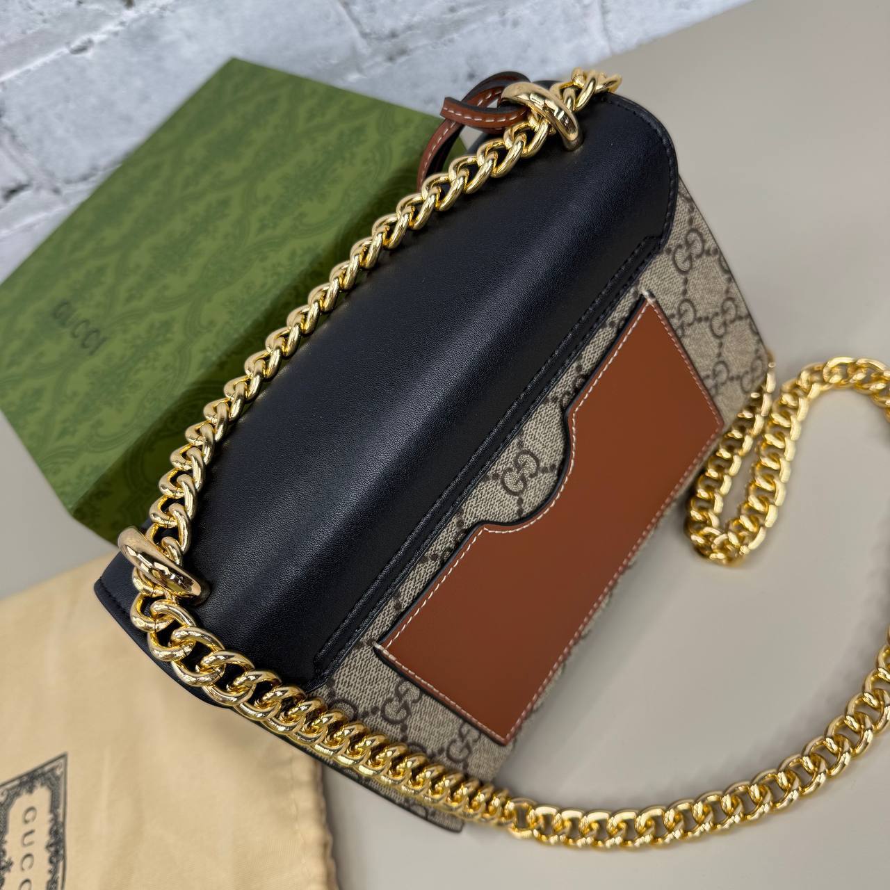 Gucci Leather crossbody Rep bag Paddle Lock Small Chain Shoulder Sale UK