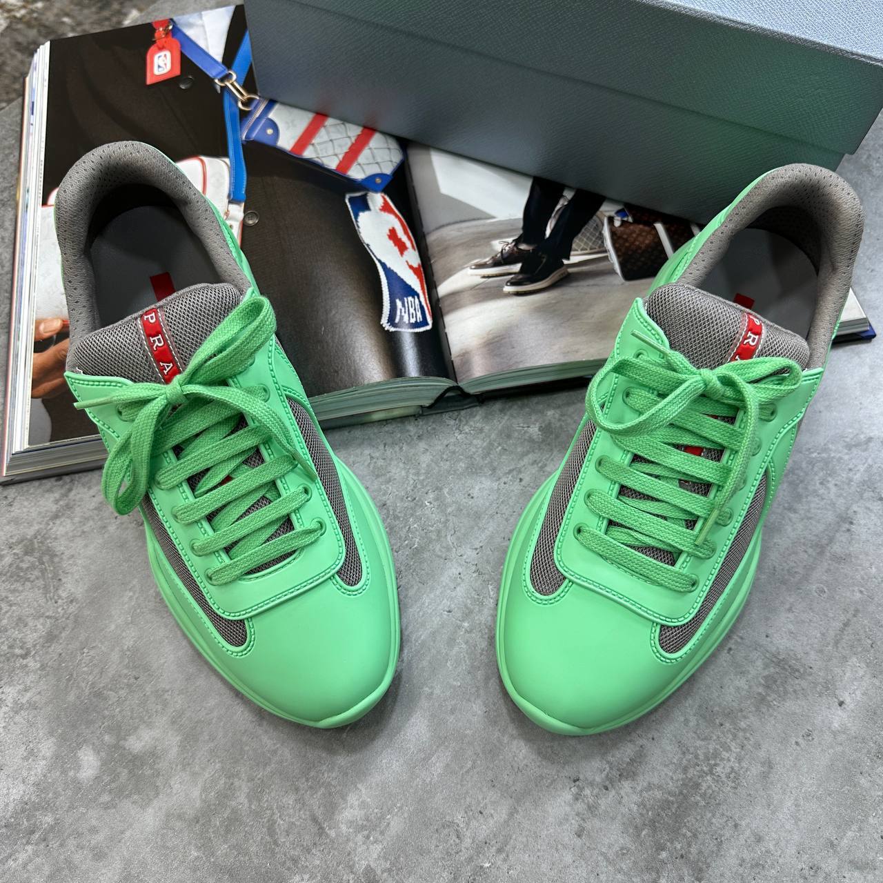 PRADA AMERICAS CUP ICON SOFT TRAINERS SHOES  SOFT SNEAKERS For MEN Sale UK