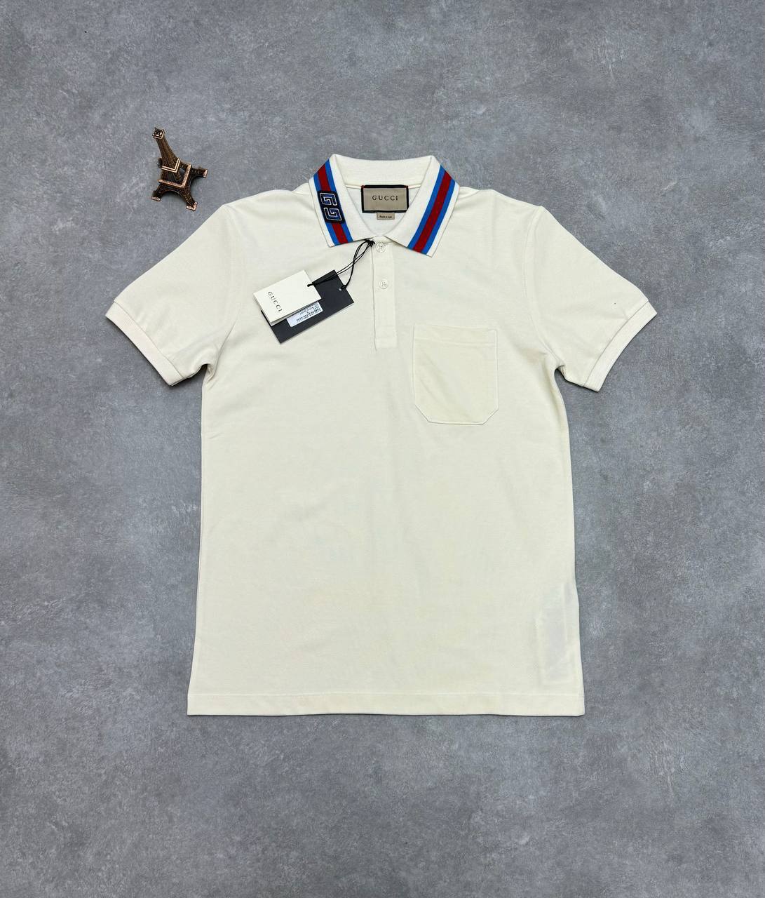 GUCCI Logo-Embroidered Cotton-Blend Piqué Replica Polo Shirt First Copy Sale UK