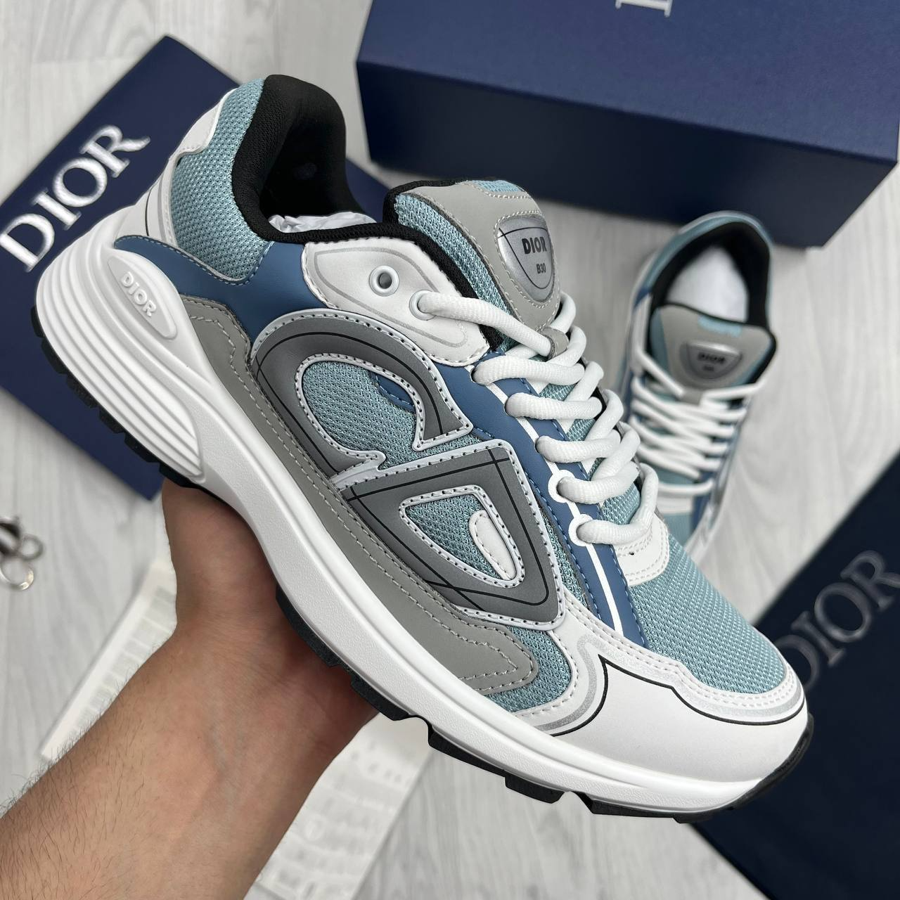 Christian Dior B30 Baby Blue TRAINERS For MEN's AAA quality Sale UK