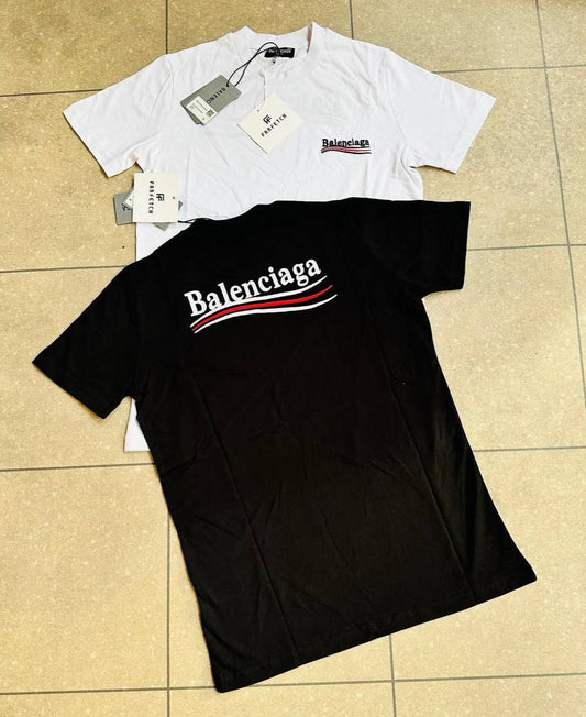 Balenciaga Men T-Shirts First Copy Reps Black and White UK