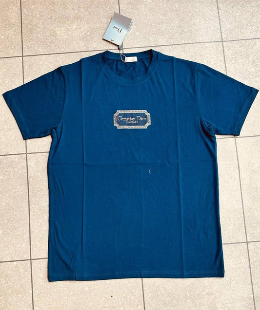 Christian Dior Logo T-Shirts Black Blue Gray Beige in AAA quality First Copy UK