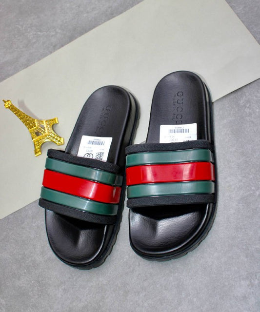 Gucci slides black green red Pursuit Sliders for MEN Sale UK