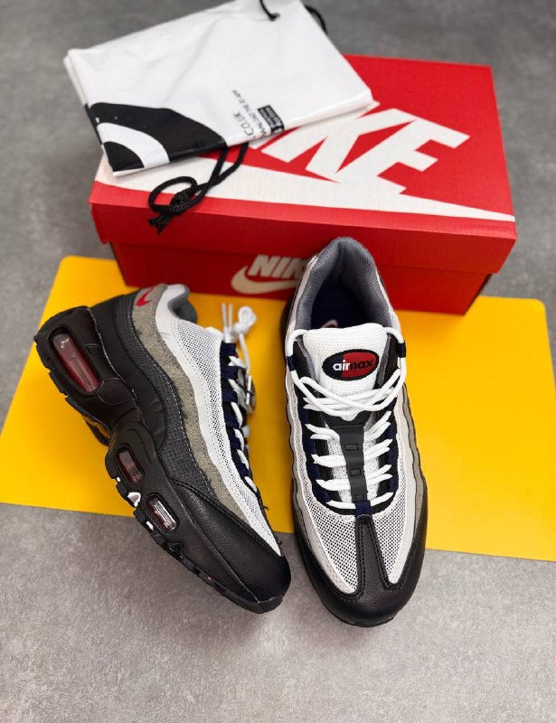 Nike Air Max 95 Essential Replica trainers in grey, black and red For MEN Sale UK