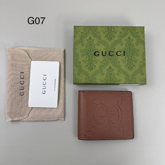 GUCCI MEN'S CURRENT BROWN GG EMBOSSED LEATHER BIFOLD WALLET Sale UK