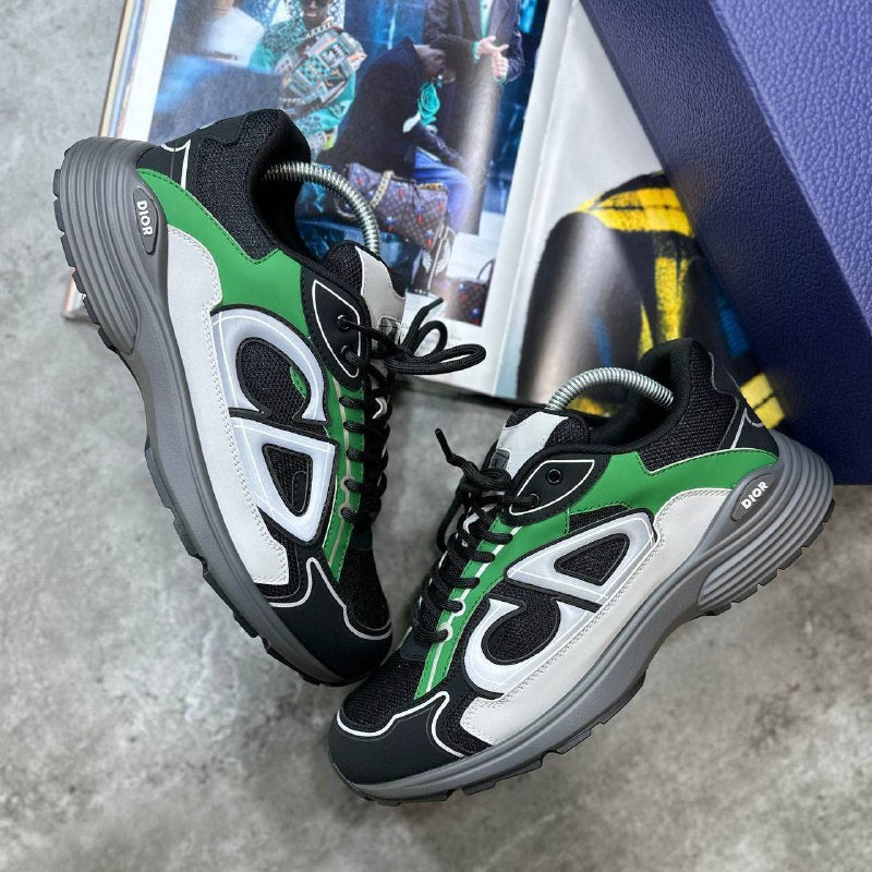 DIOR B30 TRAINER-GREEN AAA Quality Sneakers for MEN