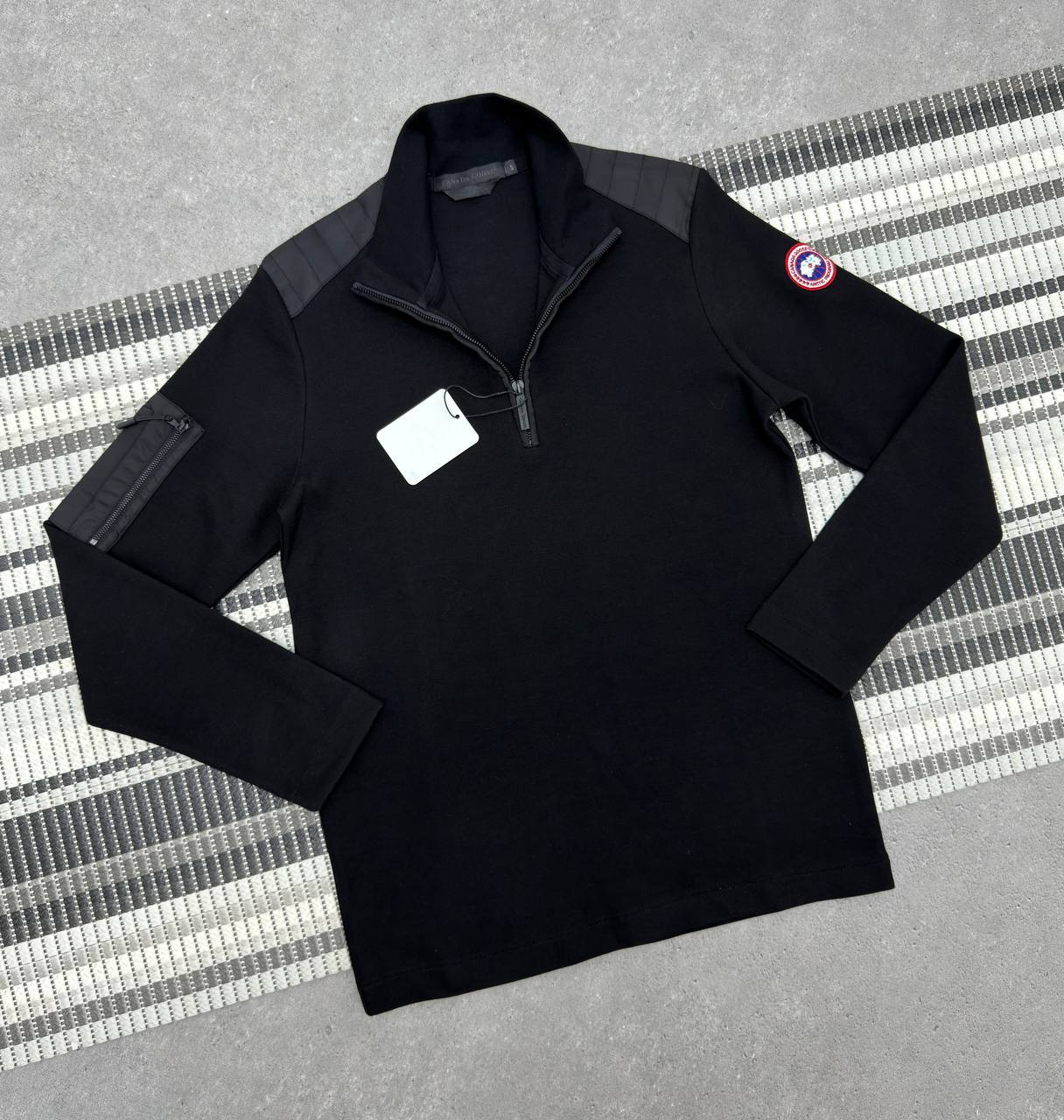 Canada Goose Hybridge Knit Half Zip Sweatshirt Mens in Multiple Colors Best Sale UK Reps AAA Quality