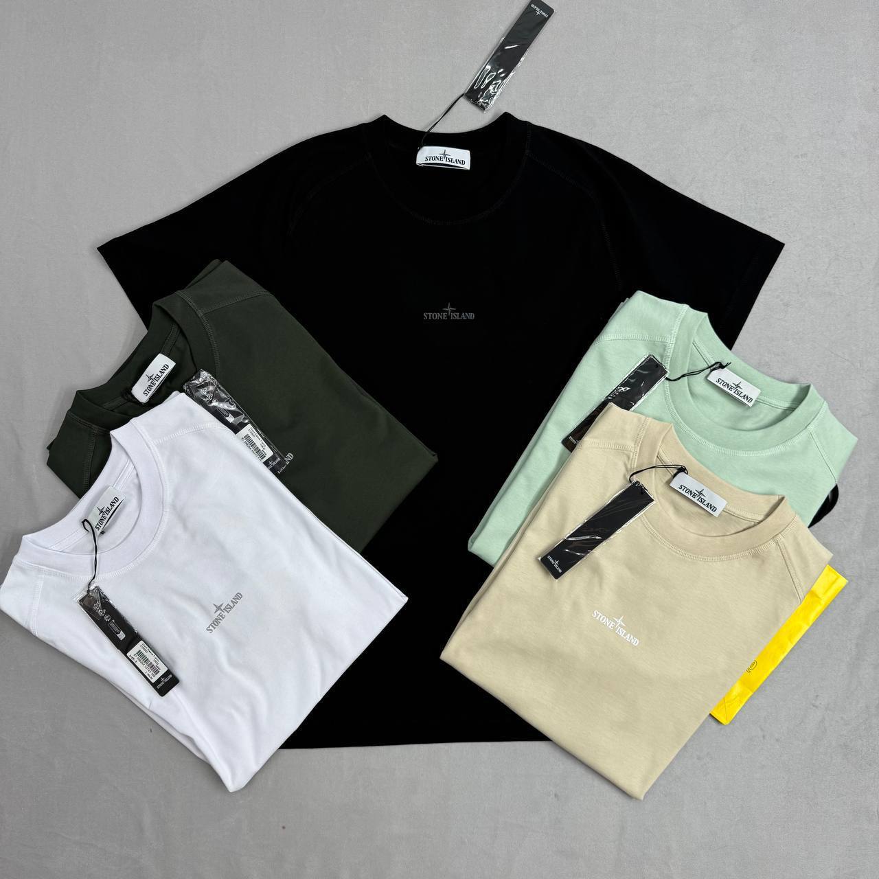Stone Island Organic-Cotton Jersey T-Shirts Mens in Multiple Colors UK Reps AAA Quality