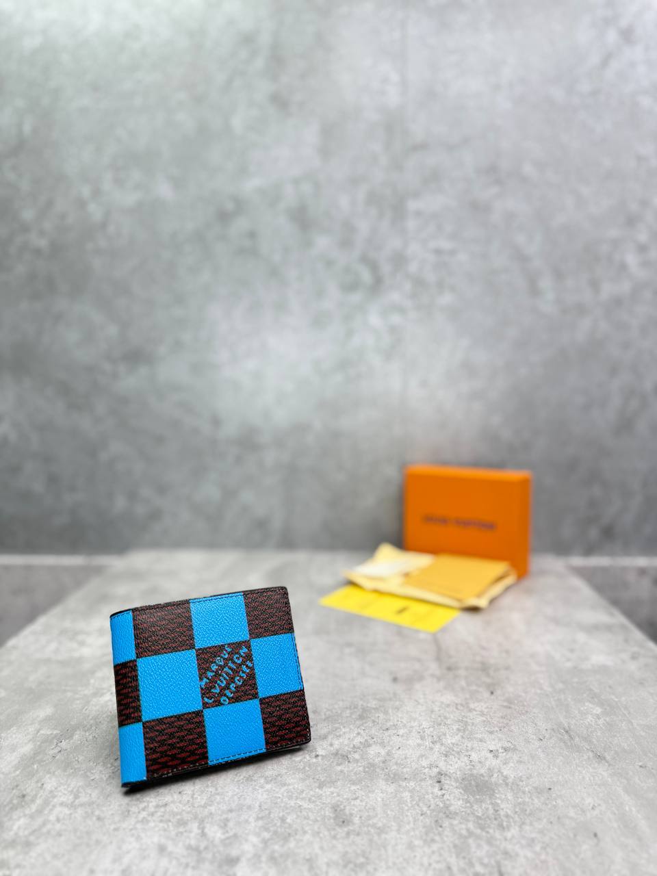 Louis Vuitton Damier Heritage Black/Blue Wallet Mens Best Sale UK Reps AAA Quality