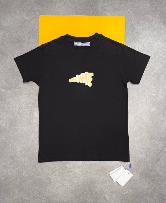 Off-White Cartoon Arrow Slim Tee Short Sleeve Mens T-Shirts in 2 Colors UK Reps AAA Quality