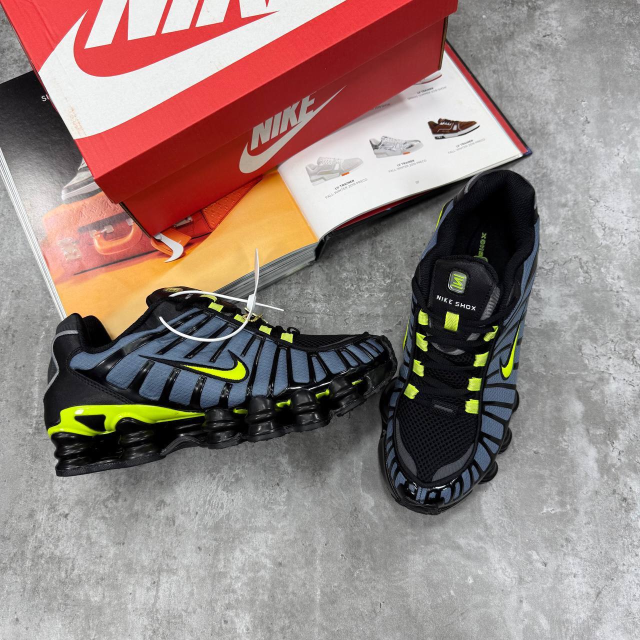 Nike Shox TL "Thunderstorm/ Volt-Black" Mens Trainers Best Sale UK Reps AAA Quality