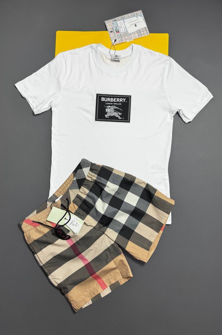 Burberry Prorsum Label Cotton T-Shirts & Shorts Set Round Neck Mens in Multiple Colors Best Sale UK Reps AAA Quality