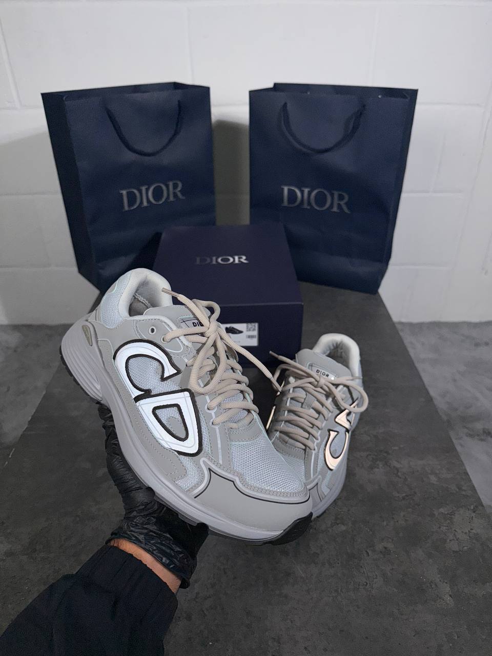 Christian Dior B30 Grey Trainers Mens Best Sale UK Reps AAA Quality