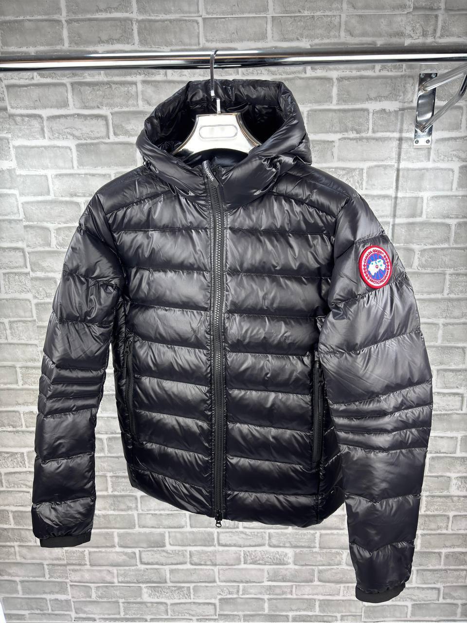 Canada Goose Crofton Men's Zip Hoodie Black Padded Mens Best Sale UK Reps AAA Quality