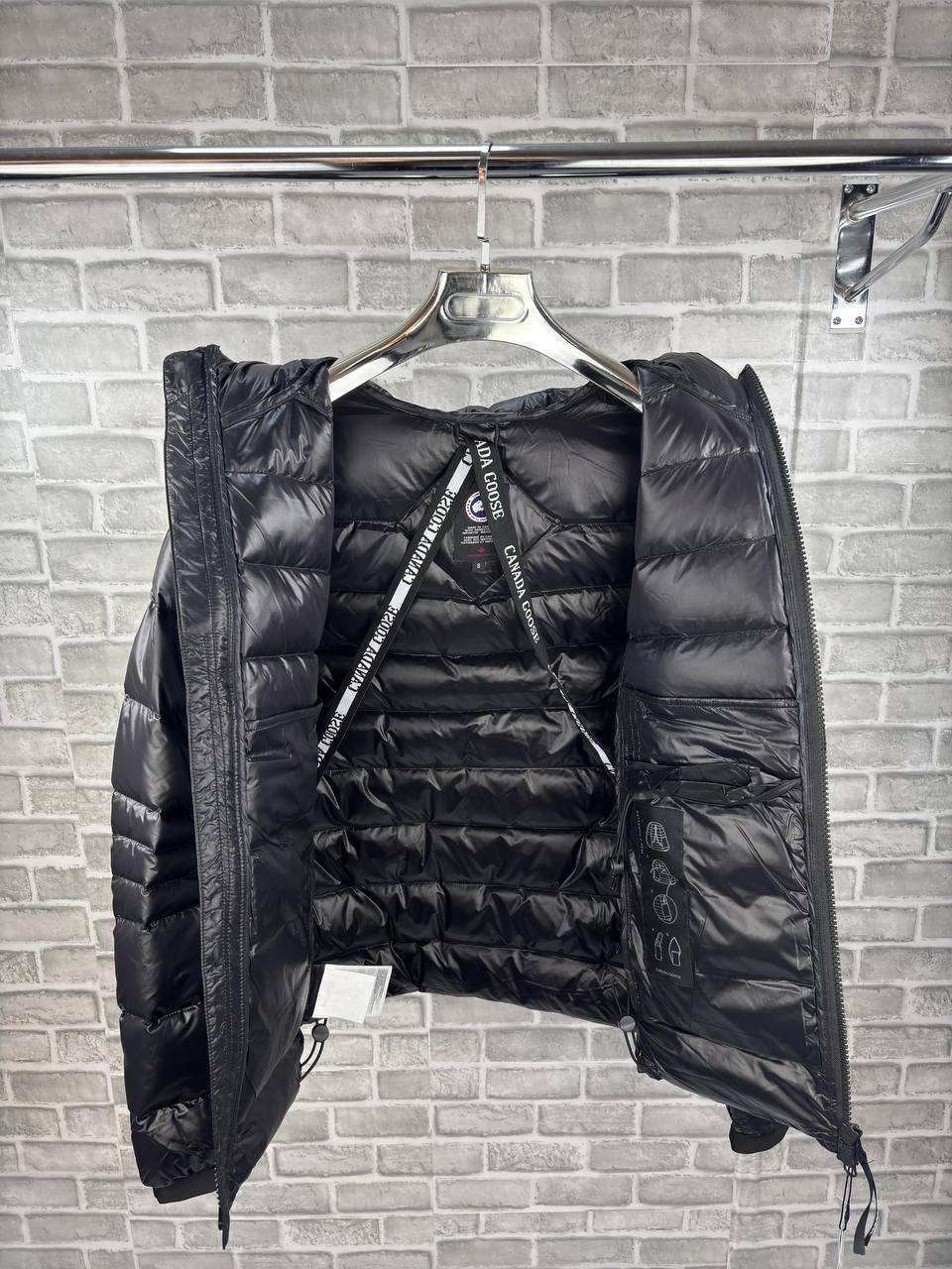 Canada Goose Crofton Men's Zip Hoodie Black Padded Mens Best Sale UK Reps AAA Quality